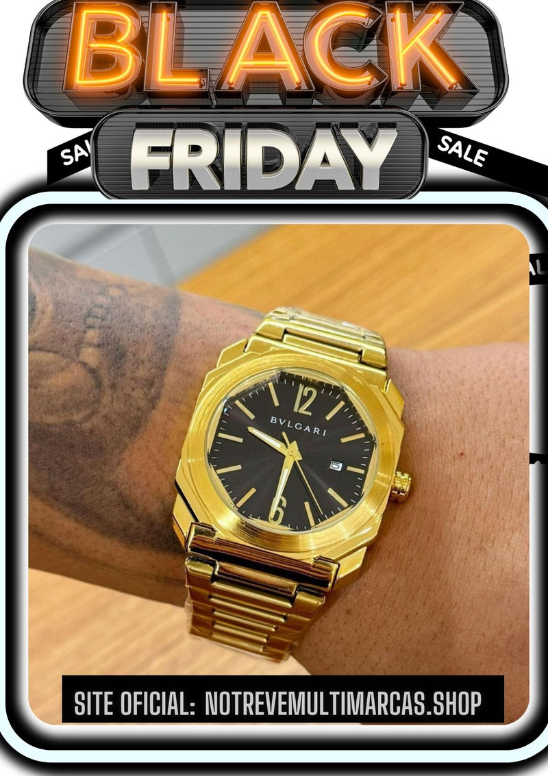 Relógio Quartz Aço Bvlg (BLACK FRIDAY)