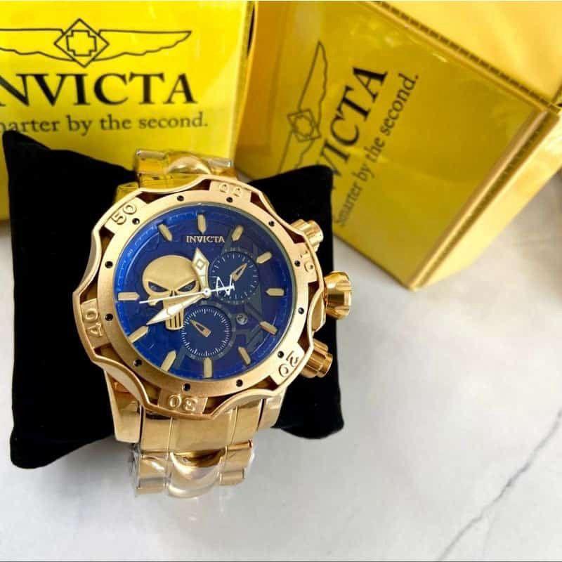 RELOGIO INVICTA E BVLGARI MODELO CAVEIRA