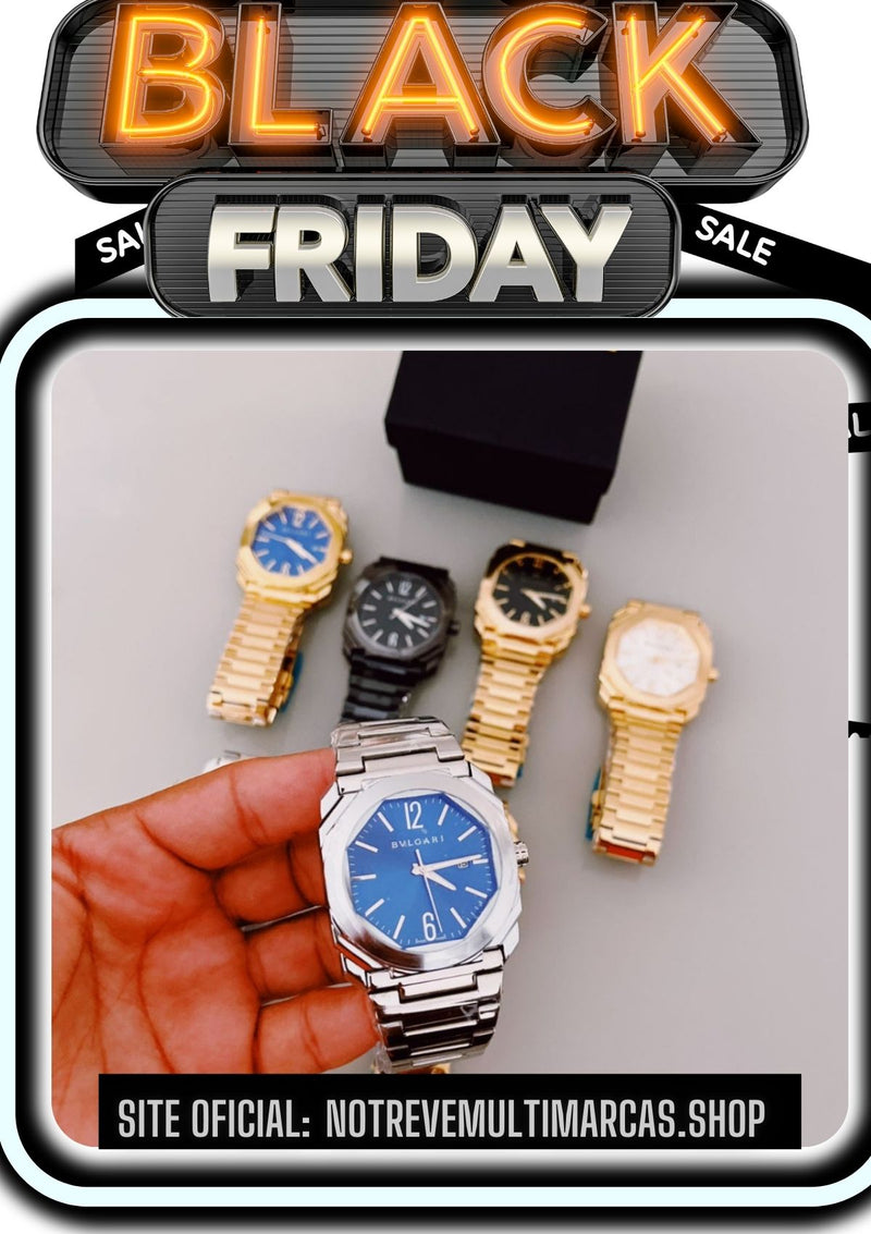 Relógio Quartz Aço Bvlg (BLACK FRIDAY)