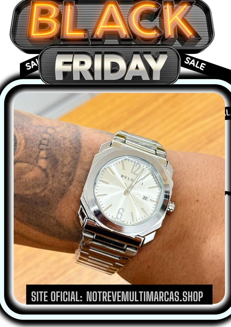Relógio Quartz Aço Bvlg (BLACK FRIDAY)