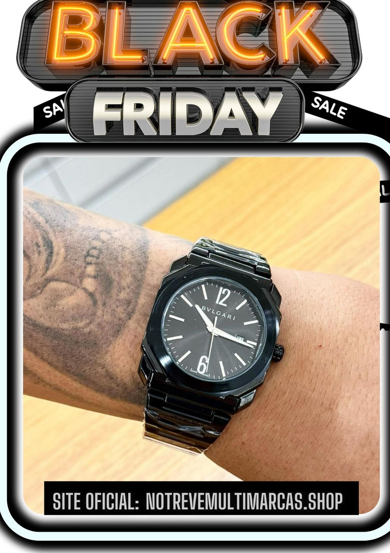 Relógio Quartz Aço Bvlg (BLACK FRIDAY)