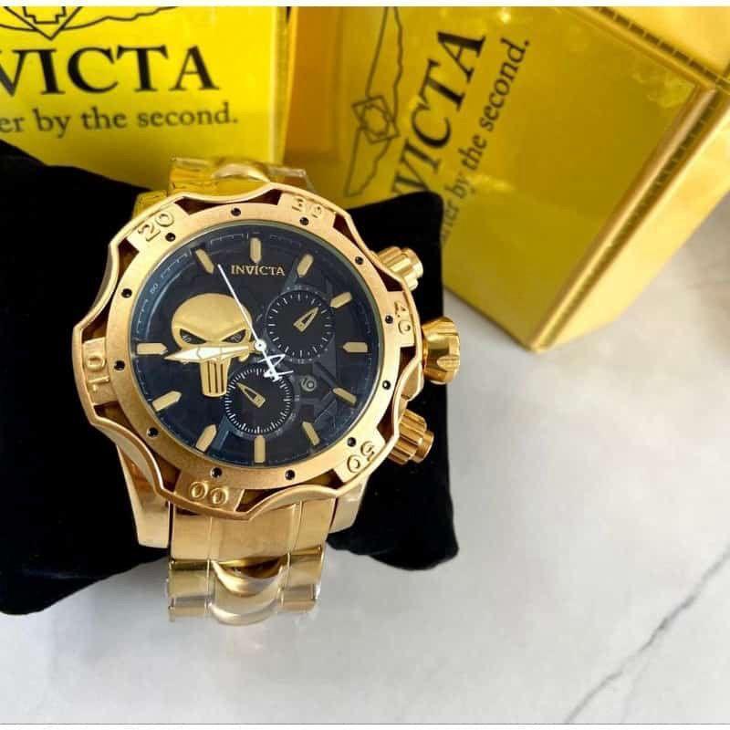 RELOGIO INVICTA E BVLGARI MODELO CAVEIRA