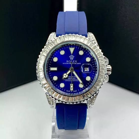 ROLEX DE LUXO PULSEIRA DE PLASTICO