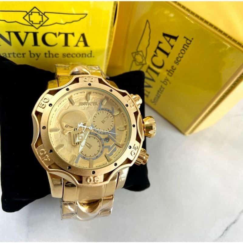 RELOGIO INVICTA E BVLGARI MODELO CAVEIRA