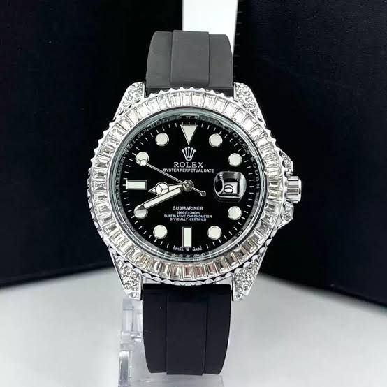 ROLEX DE LUXO PULSEIRA DE PLASTICO
