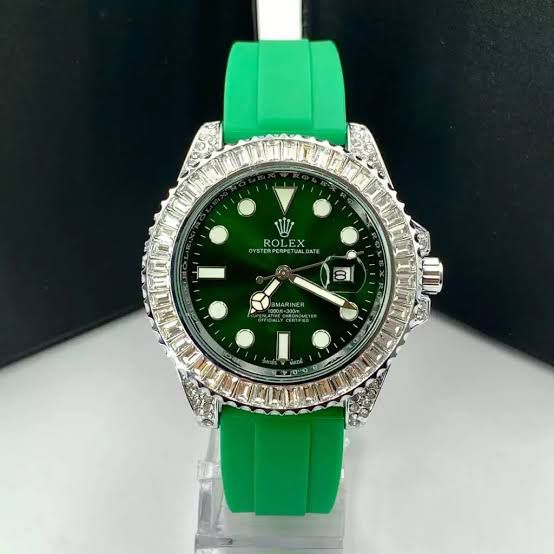 ROLEX DE LUXO PULSEIRA DE PLASTICO