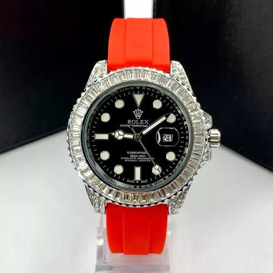 ROLEX DE LUXO PULSEIRA DE PLASTICO